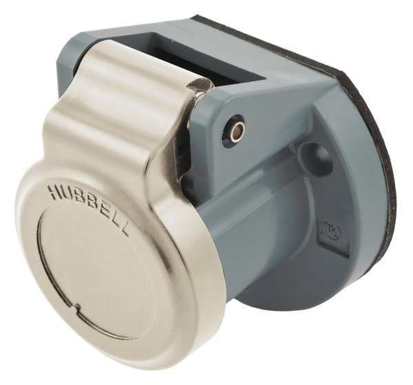 Single Pole Connector, Weather Cover, Wht