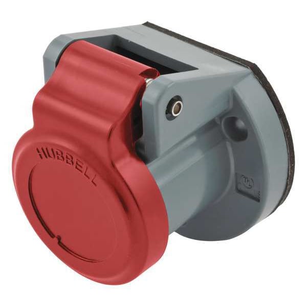 Single Pole Connector, Weather Cover, Red