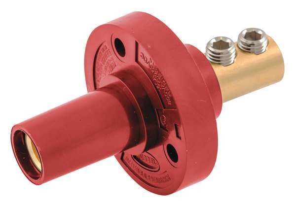 Receptacle, Red, Female, 150AC/DC, 8-2