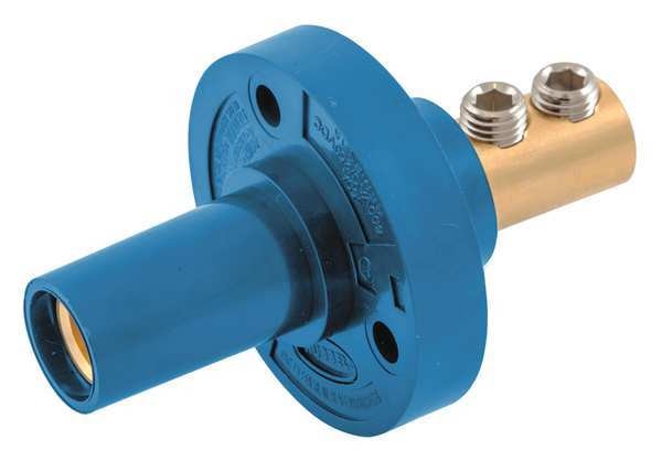 Receptacle, Blue, Female, Taper Nose, Double