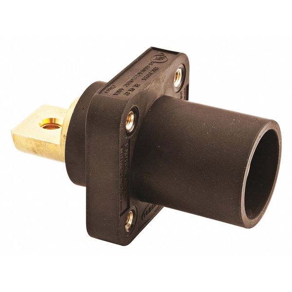 Receptacle, Brwn, Male, Double Set Screw