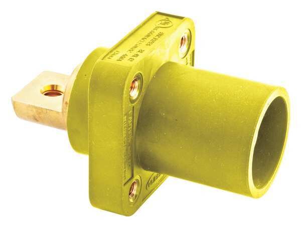 Receptacle, Taper Nose, Double Set, Yellow