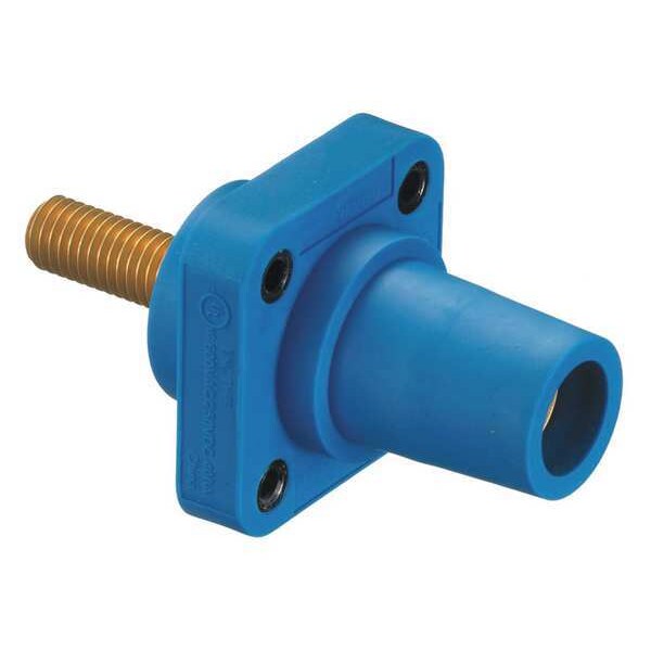 Receptacle, Blue, Female, Stud, Taper Nose