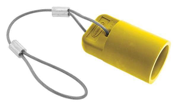 Single Pole Connector Cover, Female, Ylw