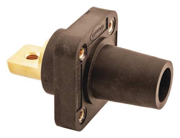 Receptacle, Brwn, Female, Taper Nose
