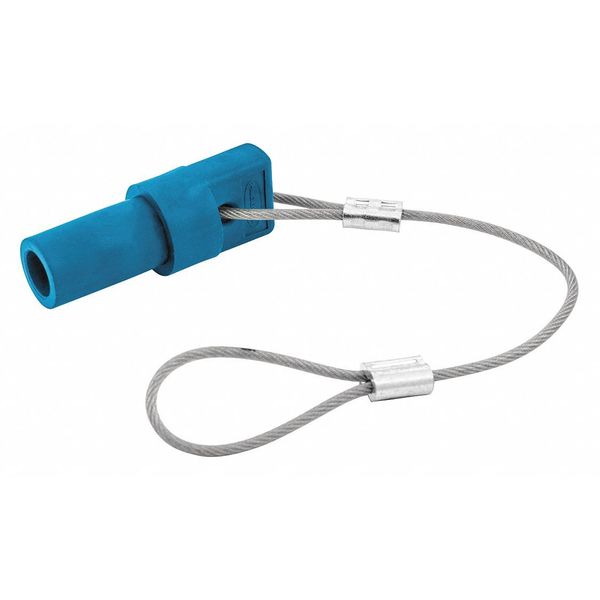Single Pole Connector, Protective Cap, Blu
