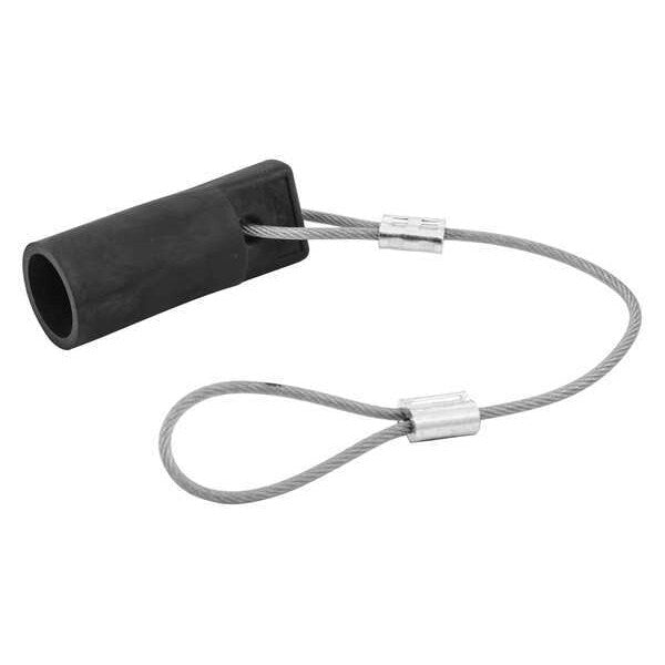 Single Pole Connectr, Protective Cap, Blck