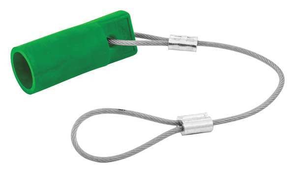 Single Pole Connector, Protective Cap, Grn