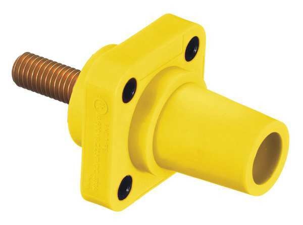 Receptacle, Ylw, Female, Stud, Taper Nose