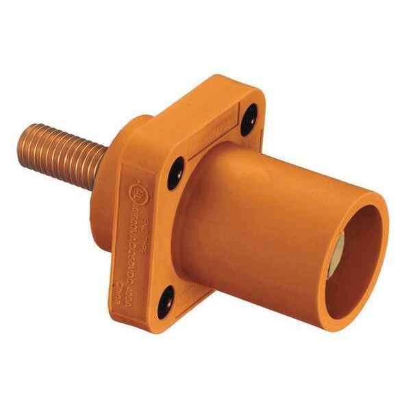 Receptacle, 4-4/0, Male, Org, Stud, Taper
