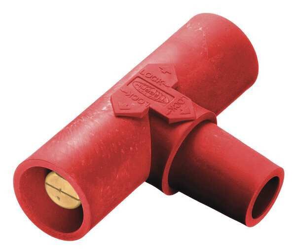 Paralleling Tee, Red, Female-Male-Male