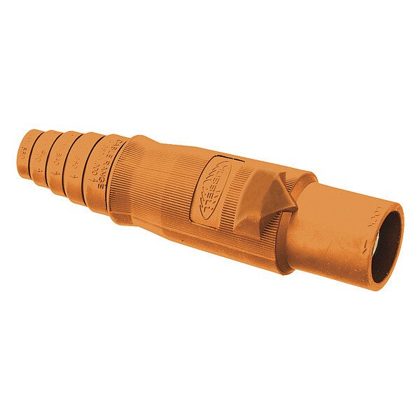 Single Pole Connector, Male, Orange