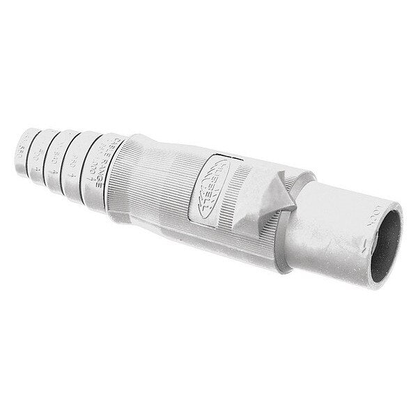 Single Pole Connector, Male, White