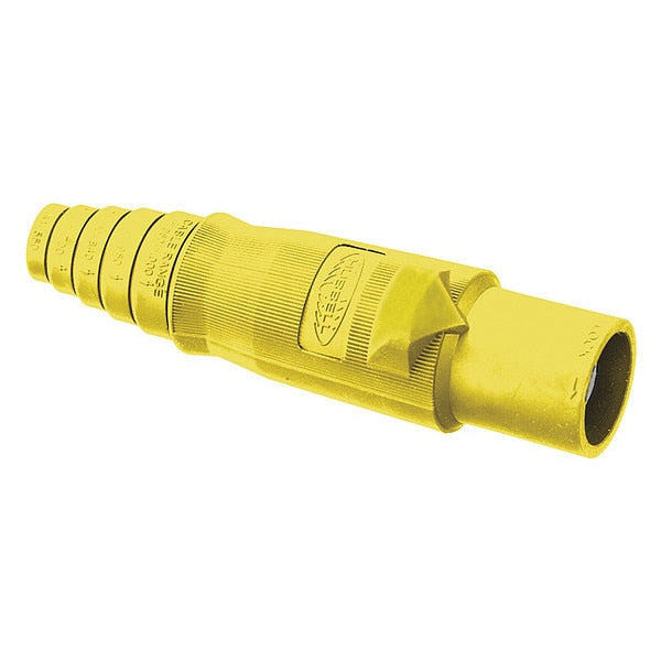Single Pole Connector, Male, Yellow