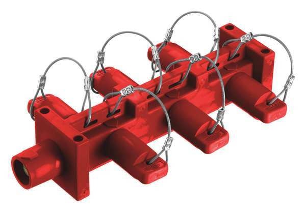Distribution Block, 600VAC/250VDC, Brwn