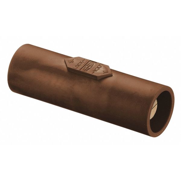 Double Connector, 600VAC/250VDC, Brown