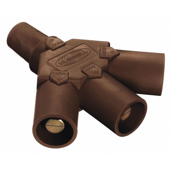 Connector, 3R, 4X, 12,600VAC/250VDCBrown