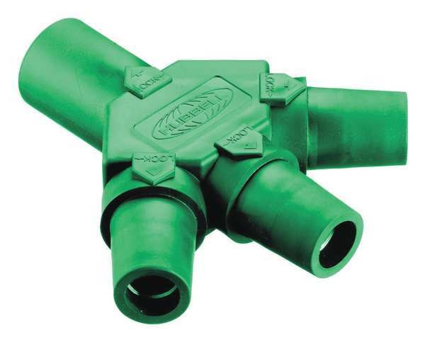 Triple Connectr, Grn, Ser 16,600VAC/250VDC