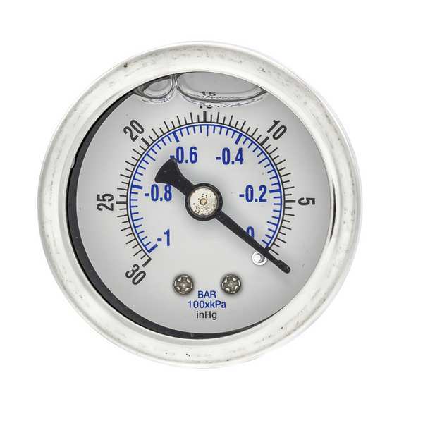 Vacuum Gauge, 1/8 in. NPT, 1-1/2 in.
