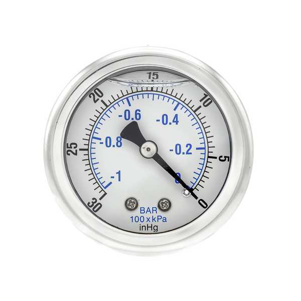 Vacuum Gauge, 1/8 in. NPT, 2 in.