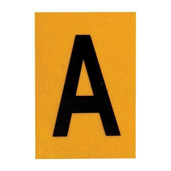 Letter Label, 1in.H Character, PK25
