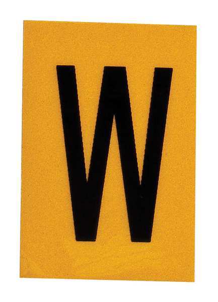 Letter Label, 1in.H Character, PK25