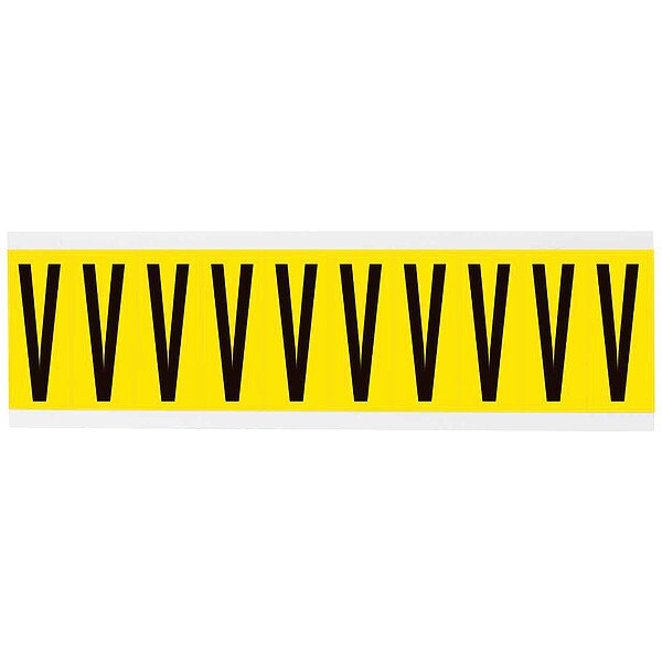 Letter Label, 1-15/16in.H Character, Vinyl
