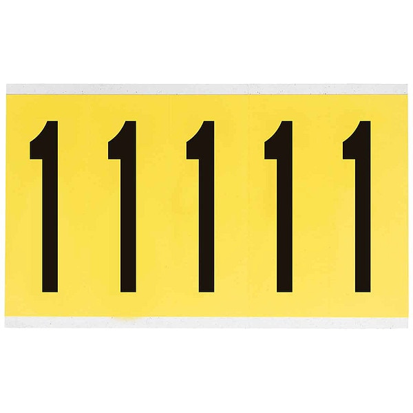 Number Label, 3-7/8in.H Character, Vinyl