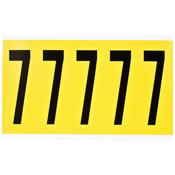 Number Label, 3-7/8in.H Character, Vinyl