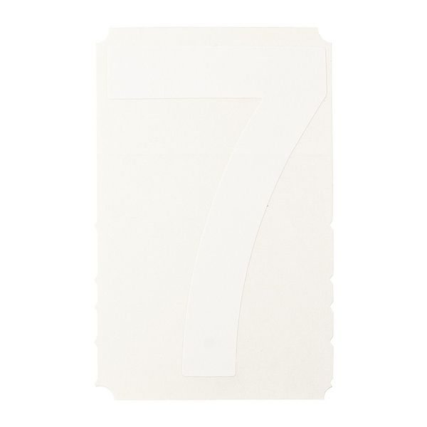 Number Label, 1in.H Character, Vinyl, PK10