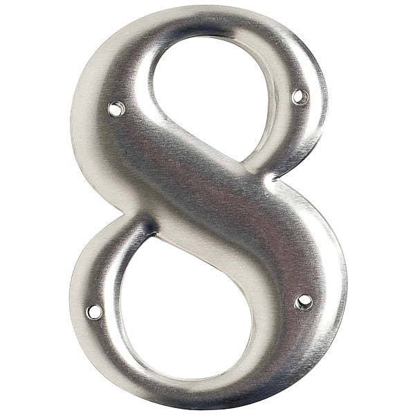 Aluminum Number, 3in.H Character, PK10