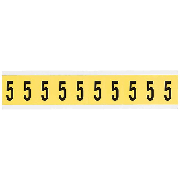 Number Label, 1in.H Character, Vinyl Cloth