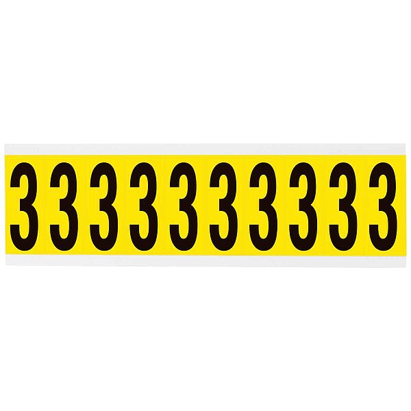 Number Label, 1-15/16in.H Character, Vinyl