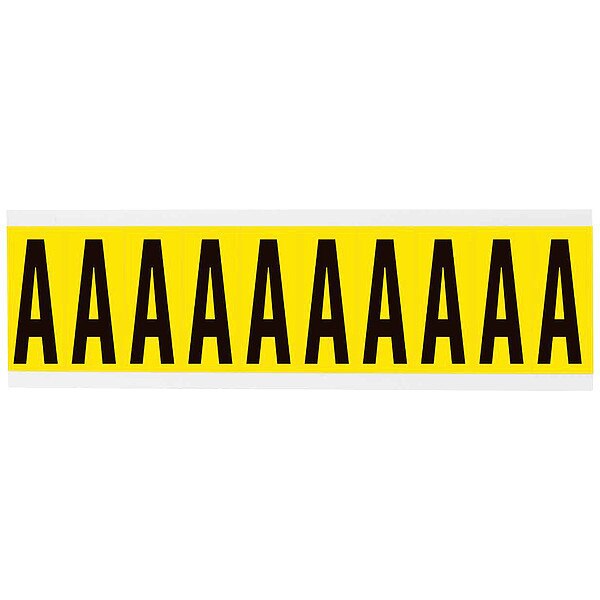 Letter Label, 1-15/16in.H Character, Vinyl