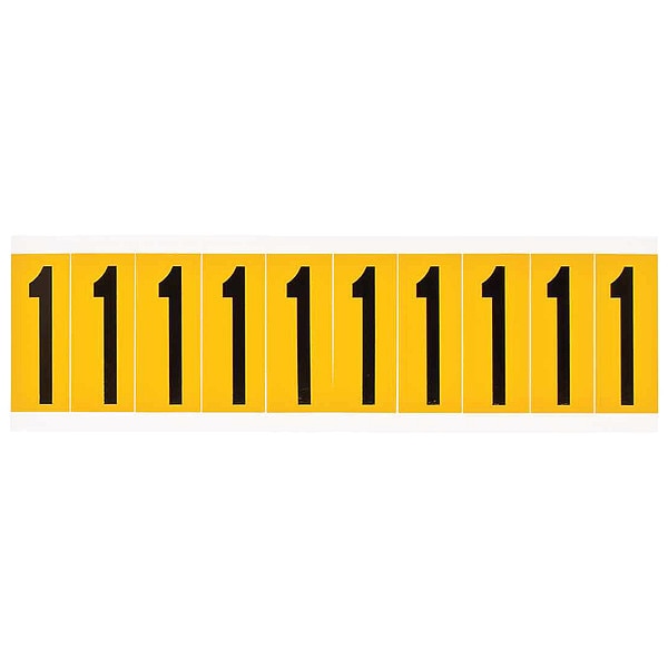 Number Label, 1-15/16in.H Character, Vinyl