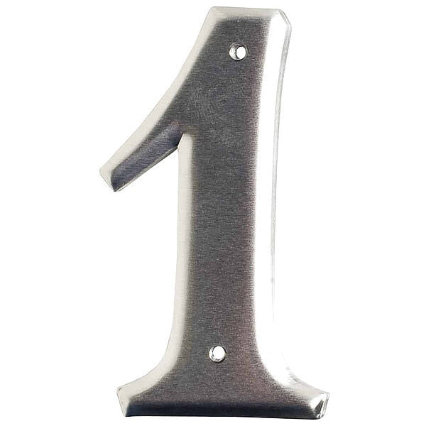 Aluminum Number, 3in.H Character, PK10