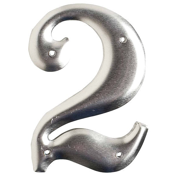 Aluminum Number, 3in.H Character, PK10