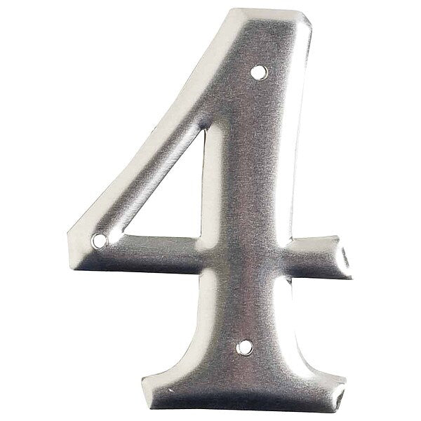 Aluminum Number, 3in.H Character, PK10
