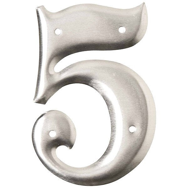 Aluminum Number, 3in.H Character, PK10