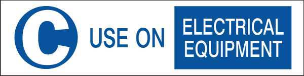 Fire Extinguisher Label, 1-1/2inHx6inW, 95224