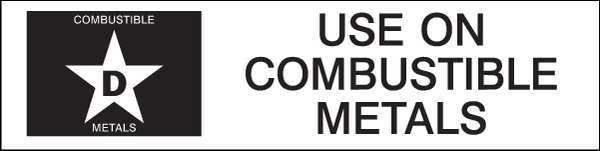 Fire Extinguisher Label, 1-1/2inHx6inW, 95225