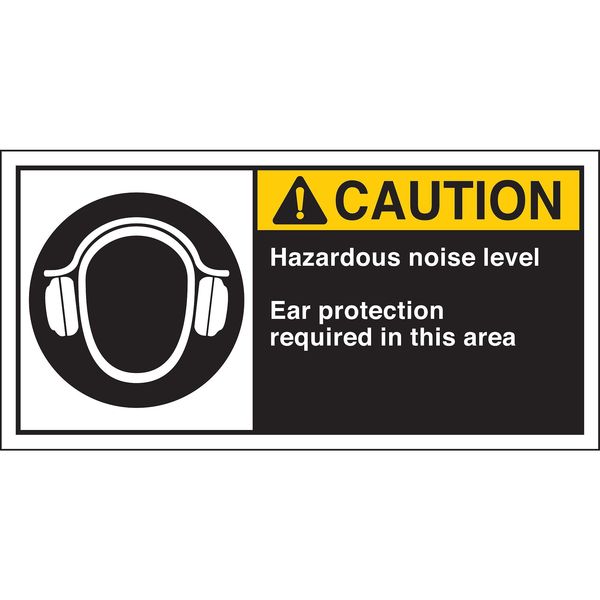 Warning Label, 2-1/2inHx5inW, HP Poly., PK5, 96167