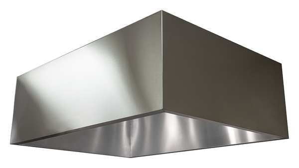 Commercial Kitchen Exhaust Hood, SS, 60 in