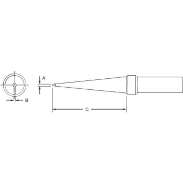 Soldering Tip, Screwdriver, 1.2mm