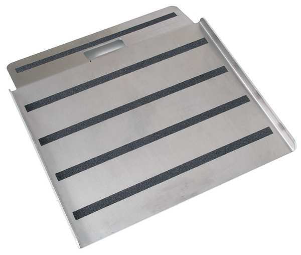 Curb Ramp, Aluminum, 27 in. W x 27 in. L