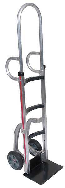 Narrow Aisle Hand Truck, 500 lb., 10in dia