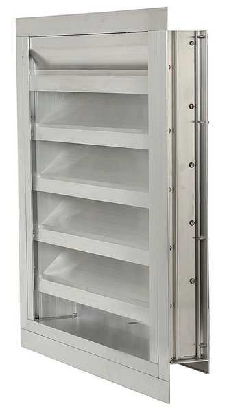 Intake Louver, Fixed, Drainable, 36H x 48W