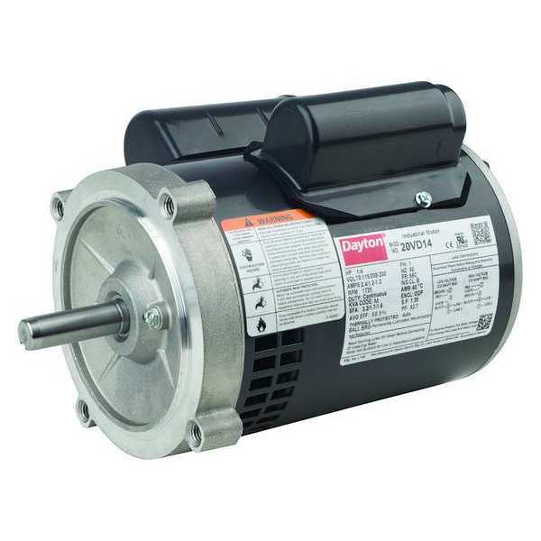 Capacitor-Start/Run General Purpose Motor, 1 HP, 115/208-230V AC Voltage, 56C Frame