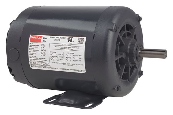 3-Phase General Purpose Motor, 3/4 HP, 56 Frame, 208-230/460V AC Voltage, 1,725 Nameplate RPM
