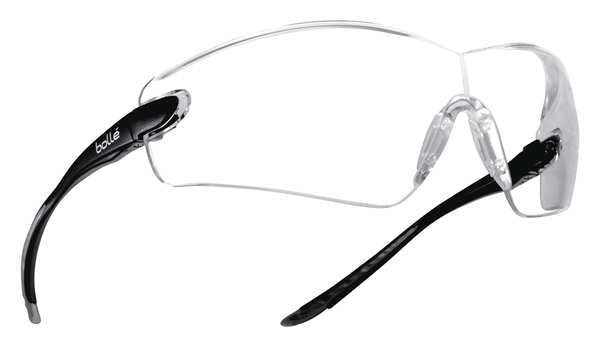 Safety Glasses, Wraparound Clear Polycarbonate Lens, Anti-Fog, Scratch-Resistant
